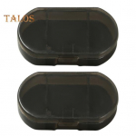 2 tk pillikarp, suur mahutavus, ruumis&auml;&auml;stlik, toidukvaliteediga mugav pillide s&auml;ilituskarp, tahvelarvuti konteiner reisitarvikud valge