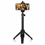 DUODUO Bluetooth Wireless Selfie Stick Mini statiiv Pikendatav monojalg t&auml;itevalgustusega Kaugp&auml;&auml;stik IOS Android-telefonile selfie stick must