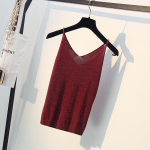 Naiste spagetirihm, suvine V-kaelusega kootud &otilde;huke naiste topp, varrukateta, massiivne One Size roosa