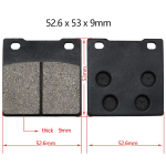 Motorcycle Front And Rear Brake Pads For SUZUKI GSX1100 GSX 1100 katana GV1400 GV 1400 Cavalcade VS1400 VS 1400 Intruder VL 1Pair gray