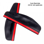2 tk universaalne tahavaatepeegli vihmakulmude PVC automaatne peegli vihmavarju kate Kaitsekaitse PVC vihmakindel l&otilde;iketera kate must