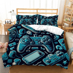 3D-m&auml;ngumasina mustriga voodipesukomplekt Magamistoa tekikate Padjakate voodipesukomplekt AU/EU/USA t&auml;issuuruses voodipesukomplekt eriti suur Baby 100x135cm