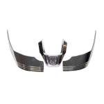 Sobib India Scout mudelitele 2015&ndash;2018 Mootorratta tagumise poritiiva otsa kaunistamiseks mootorratta kleebis Chrome gray