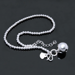 925 h&otilde;bedast kellukesed jalav&otilde;rud armas rannajalg 27 cm lihtsad helmed jalav&otilde;rud Bohemia k&auml;ev&otilde;ru naistele ehted kingitus