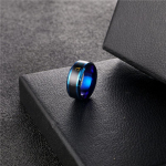 Titaanterasest meeleolu emotsioonid intelligentsed temperatuuritundlikud s&otilde;rmused naiste meeste ehted 7 sinine