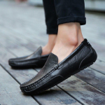 K&auml;sitsi valmistatud ehtsast nahast meeste jalavarjud, mugavad libisevad vabaajajalatsid Br&auml;ndi pehmed mokassiinid, suur suurus 37-47 47