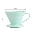 Keraamiline k&auml;sitsi valmistatud kohvifiltri tass V60 koonilise filtriga keermega tilguti kohvitass Creative Coffee Appliance sinine