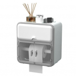 Mugav tualettpaberi &uuml;mbris Kahekordse sakilise v&auml;ljalaskeavaga kahekihiline disainhoidla sinine