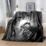 Hiina draakonitr&uuml;kiga pehme soe tekk elutuppa magamistuppa voodi diivan diivan diivan kontori kingitused flanell tekid dropshipping 125x150cm 50x60inch