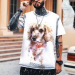 Meeste naiste Street Trend T-s&auml;rk Hip Hop Harajuku stiilis L&otilde;viprint 100% Leica pol&uuml;ester Kvaliteetne T-s&auml;rk Br&auml;nd Tees S-5XL 5XL