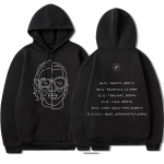 Le Monde Chico Tees Album PNL Hoodie Prantsuse r&auml;pib&auml;nd Harajuku puuvillane kapuutsiga dressipluus pikkade varrukatega topid mantel Unisex moekapuutsid M black