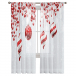 J&otilde;ulukaunistused Pallid ja marjad L&auml;bipaistvad kardinad elutuppa Magamistoa R&otilde;du L&auml;bipaistvad Akende Rulood K&ouml;&ouml;gis kardinad W135 x H114cm