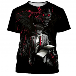 Anime Death Note 3D tr&uuml;kitud T-s&auml;rk Mehed Naiste Mood vabaaja Harajuku stiilis T-s&auml;rgid T&auml;navar&otilde;ivad Hip Hopi riided T-s&auml;rk M