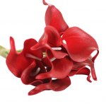 1 tk kunstlik Calla Lily lilleline pruudikimp Real Touch Pulmade kodukaunistus kollane