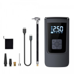 Kaasaskantav auto &otilde;hupump 150 PSI juhtmega &otilde;hukompressoriga k&auml;eshoitav elektriline rehvipumba koos LED-valgustusega 4000mAh hall