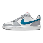 Nike Court Borough Low 2 GS Valge Hele Suitsuhall Marina Laste Tennised Habanero-Punane BQ5448-117 35.5