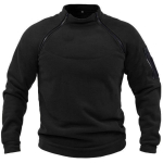 Meeste mood, soe fliis, kahepoolne t&otilde;mblukk Pullover Pusa Tactical Talvine &otilde;uejope Riided Meeste mantel termopesu XXXXL must