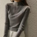 S&uuml;gistalvine klassikaline kampsun Poolk&otilde;rge kraega Pullover Moodsad r&otilde;ivad &Otilde;hukesed pikkade varrukatega kudumid vabaaja riided 29926 One Size orion i v&auml;rv