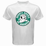 Mighty Ducks Of Anaheim Nhl Hockey League logoga valge Unisex T-s&auml;rk S