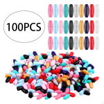 100 tk helmes&uuml;mbrisega &uuml;hendused lahtik&auml;ivad turvaklambrid, eemaldatav v&auml;rviline kaelapael