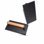 Burgerpress, vastupidav malmist Smash peekonipressi lihapraad puidust k&auml;epidemega k&uuml;psetusplaadi jaoks, v&otilde;ileib, mittenakkuva pann