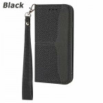 Luksuslik kootud mustriga klapphoidja kaardipesa nahast rahakoti&uuml;mbris Samsung S24 S23 S22 S21 Ultra Plus A15 A05 jaoks iPhone 15 14 Plus 13 12 11 Pro Max jaoks iPhone 6/6S must