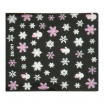 Praktiline Nail Art Decal Cartoon Mini lumehelbe muster kuldne