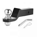 Haagise haakekuuli kinnitus 2-tollise vastuv&otilde;tja jaoks universaalne paigaldatav haagise konks, tugev haagise kuul must