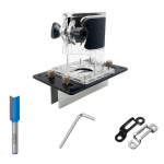 2-&uuml;hes n&auml;htamatu kinnitusvahendi piludega kronstein Puidut&ouml;&ouml;tlemisfreesi alus 65 mm trimmismasina alus Type 2 must