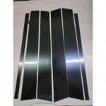 Sobivad Volvo XC90 2003-2014 6tk musta sambapostide kleebised autoukse akna v&auml;lisviimistluse kriimustuskindla katte komplektid tarvikud