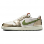 Air Jordan 1 Retro Low OG GS Draakoniaasta Laste Tossud Kuldne Purje &Otilde;livalge FQ6593-100 36