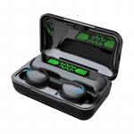 Bluetoothi ​​peakomplekti karbi vertikaalse punkti number n&auml;itab TWS Bluetooth 5.0 juhtmevaba Bluetooth-peakomplekti valge