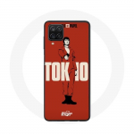 Samsung Galaxy A12 &uuml;mbris Tokyo Fanarti logoga &uuml;mbris, punane taust