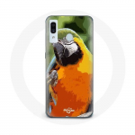 &Uuml;mbris Samsung Galaxy A30 Macaws Parrot Orange Green jaoks