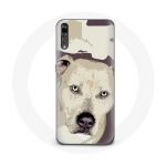 &Uuml;mbris Samsung Galaxy P20 pro White Pitbull Dog jaoks