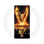 &Uuml;mbris Samsung Galaxy Note 9 Vikings Series 6. hooaja logo V tulem&otilde;&otilde;ga mustal taustal