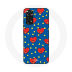 Coque pour Xiaomi Redmi Note 11 4G BTS Bangtan Gar&ccedil;ons BT21 TATA de V Fond Bleu