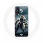 Vivo Y72 Vikingsi seeria 6. hooaja &uuml;mbris Ragnar Lothbroki logo V M&otilde;&otilde;k hall udu taust