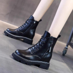 Naiste k&otilde;rgust suurendav sisetald kevadises ja s&uuml;giseses Briti stiilis uue platvormiga l&uuml;hikesed saapad 35