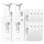 Household white paper hand wash original lemon scent 500ml 2p + refill 200ml 8p set, 1 set