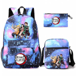 Anime Demon Slayer seljakott Sharingan teismelistele &otilde;pilaste koolikott poiss t&uuml;druk tagasi kooli Uzumaki suure mahutavusega multifilmi kotid