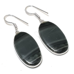 Natural Spider Web Jasper Gemstone 925 Sterling Silver Earring 1.81 y2v00