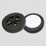 2 Pieces BBQ Grill Wheel Replacement 6 inch Sandproof Width 4cm Wheelbarrow Hand Truck Tires for Style B