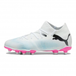 Puma Future Match 7 FG AG Suuremale Lapsale Fenomenaalne Pakk Laste Tennised Valge Must M&uuml;rgiroheline 107729-01 35