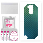 apgo Protective Skin Sticker for the back compatible with Ulefone Armor X5, Wrap Film, Foil, Vinyl - Pattern Carbon Chameleon CAKA1