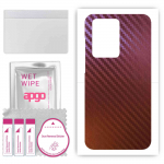 apgo skin sticker film foil vinyl for the BACK compatible with Samsung Galaxy S20 Plus 5G, scratch-resistant, easy to install - Carbon Chameleon CAKA5