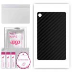apgo Protective Skin Sticker for the back compatible with Motorola Moto Tab G20, Wrap Film, Foil, Vinyl - Pattern Carbon Black