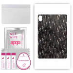 apgo Protective Skin Sticker for the back compatible with Blackview Tab 12 Pro, Wrap Film, Foil, Vinyl - Pattern Carbon Black Pixel
