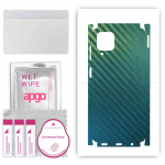 apgo Protective Skin Sticker for the back+sides compatible with Samsung Galaxy F12, Full Wrap Film, Foil, Vinyl - Pattern Carbon Chameleon CAKA1
