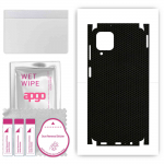 apgo Protective Skin Sticker for the back+sides compatible with Samsung Galaxy F12, Full Wrap Film, Foil, Vinyl - Pattern Matrix